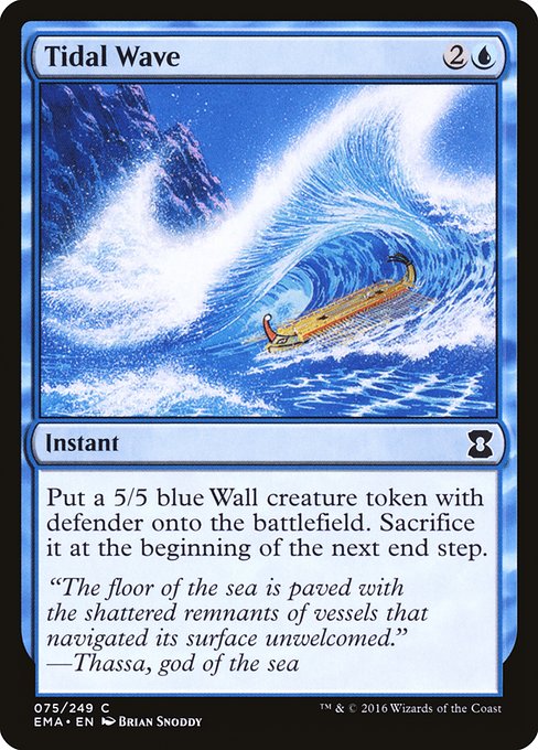 Magic the Gathering Card - Tidal Wave - MTG Circle