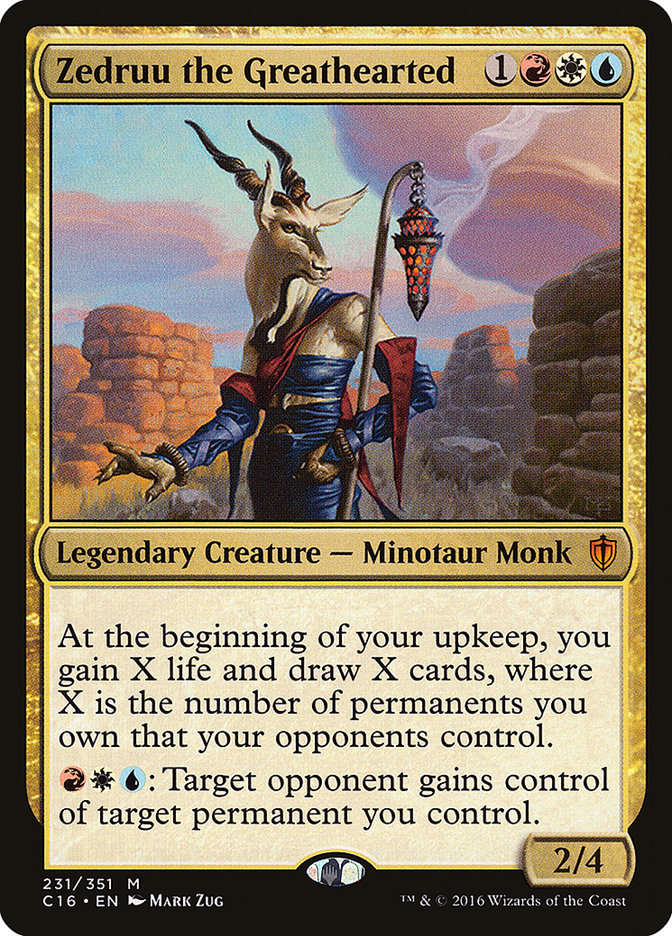 Magic the Gathering Card - Zedruu the Greathearted - MTG Circle