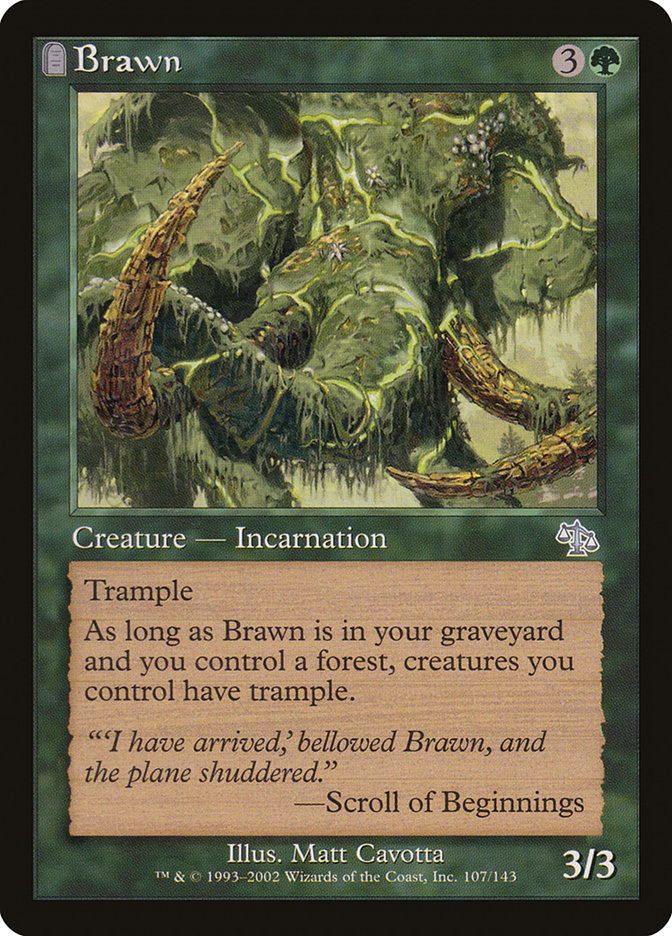 Magic the Gathering Card - Brawn - MTG Circle