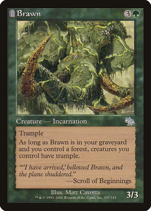 Magic the Gathering Card - Brawn - MTG Circle