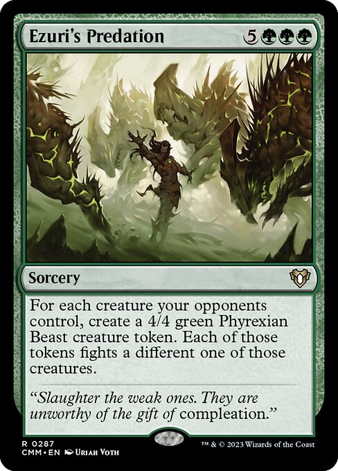 Magic the Gathering Card - Ezuri's Predation - MTG Circle
