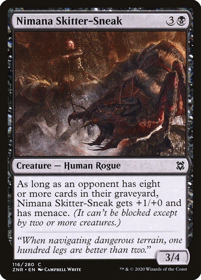 Magic the Gathering Card - Nimana Skitter-Sneak - MTG Circle