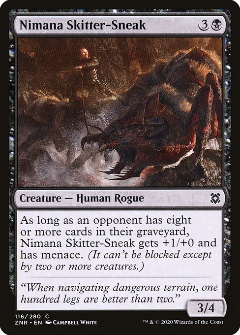Magic the Gathering Card - Nimana Skitter-Sneak - MTG Circle