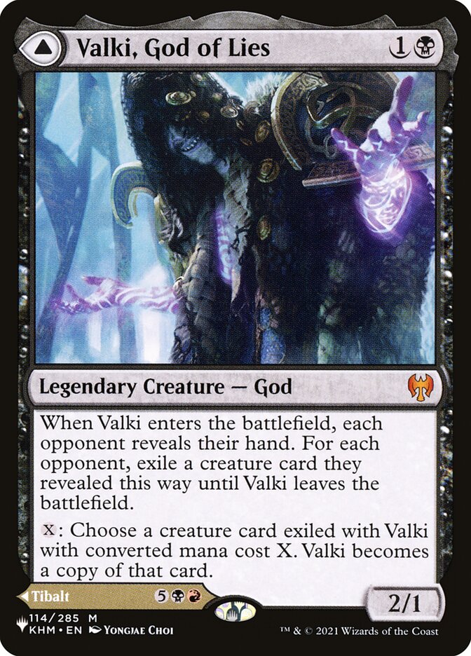 Magic the Gathering Card - Valki, God of Lies - MTG Circle
