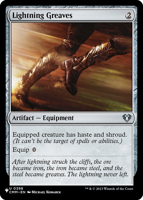 Magic the Gathering Card - Lightning Greaves - MTG Circle