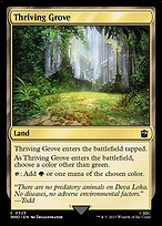 Magic the Gathering Card - Thriving Grove - MTG Circle