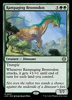 Magic the Gathering Card - Rampaging Brontodon - MTG Circle