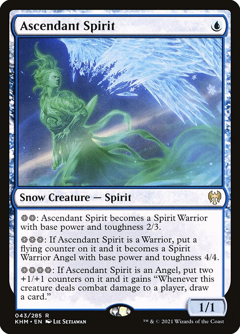 Magic the Gathering Card - Ascendant Spirit - MTG Circle