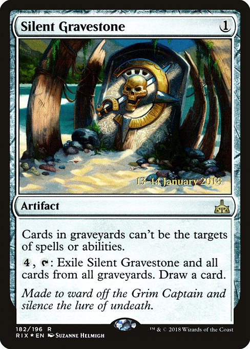 Magic the Gathering Card - Silent Gravestone - MTG Circle