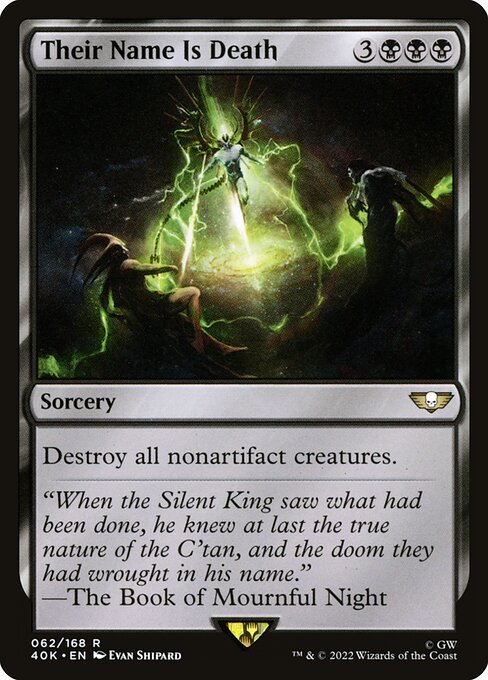 Magic the Gathering Card - Their Name Is Death - MTG Circle