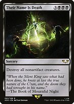 Magic the Gathering Card - Their Name Is Death - MTG Circle