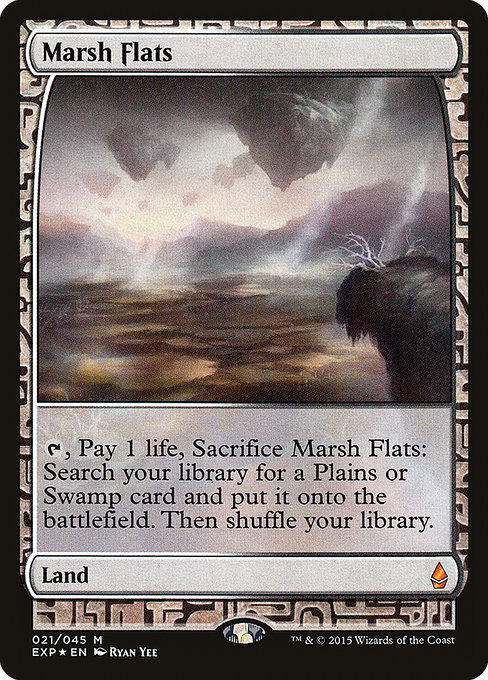 Magic the Gathering Card - Marsh Flats - MTG Circle