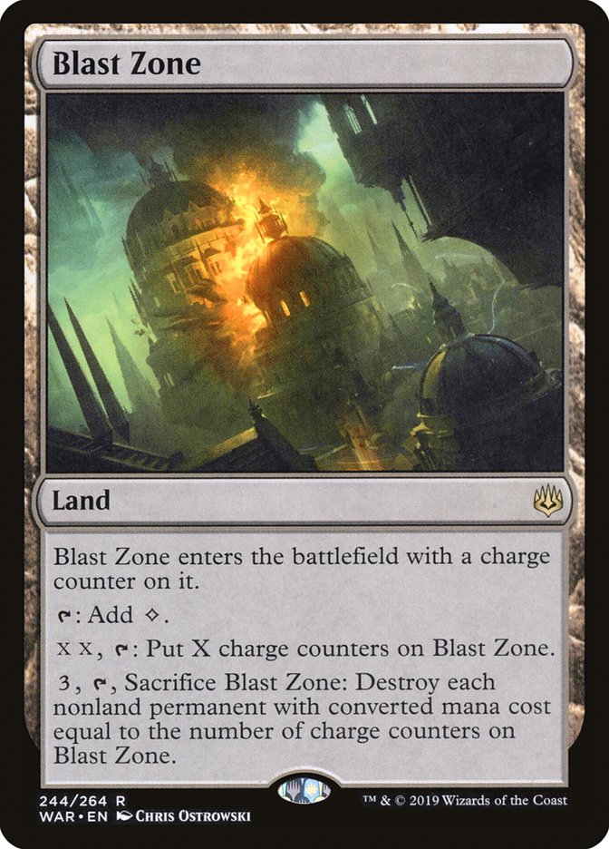 Magic the Gathering Card - Blast Zone - MTG Circle
