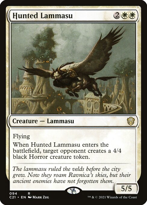 Magic the Gathering Card - Hunted Lammasu - MTG Circle
