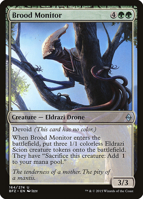 Magic the Gathering Card - Brood Monitor - MTG Circle