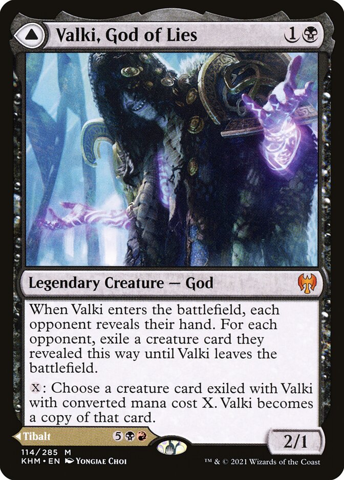 Magic the Gathering Card - Valki, God of Lies - MTG Circle