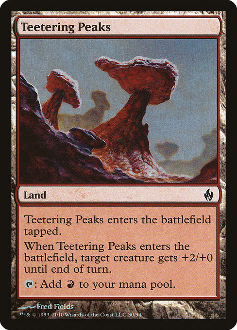 Magic the Gathering Card - Teetering Peaks - MTG Circle