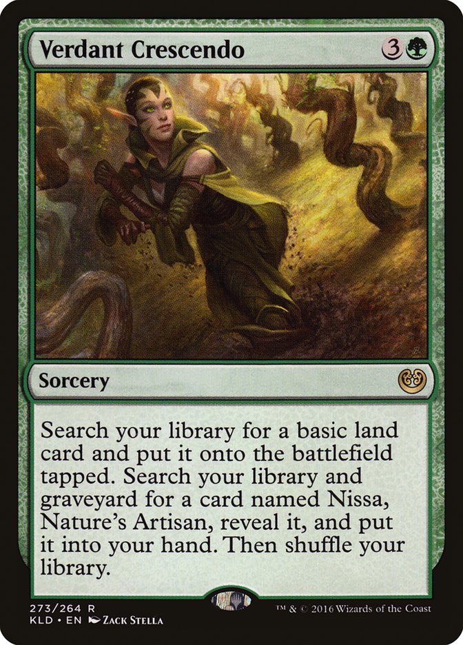 Magic the Gathering Card - Verdant Crescendo - MTG Circle