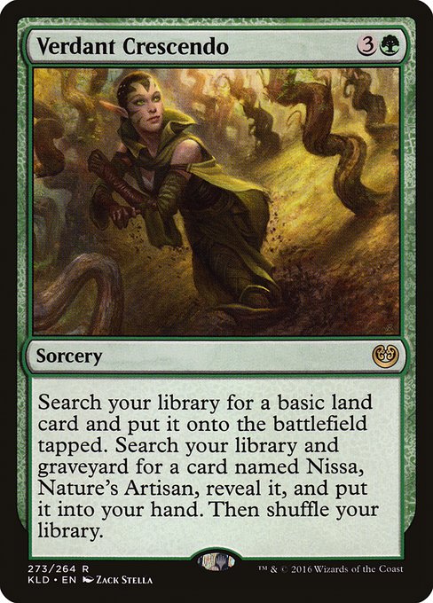 Magic the Gathering Card - Verdant Crescendo - MTG Circle