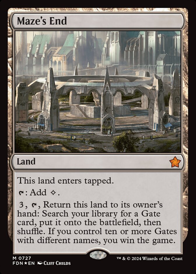 Magic the Gathering Card - Maze's End - MTG Circle