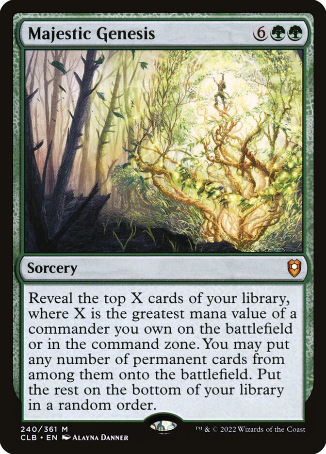 Magic the Gathering Card - Majestic Genesis - MTG Circle