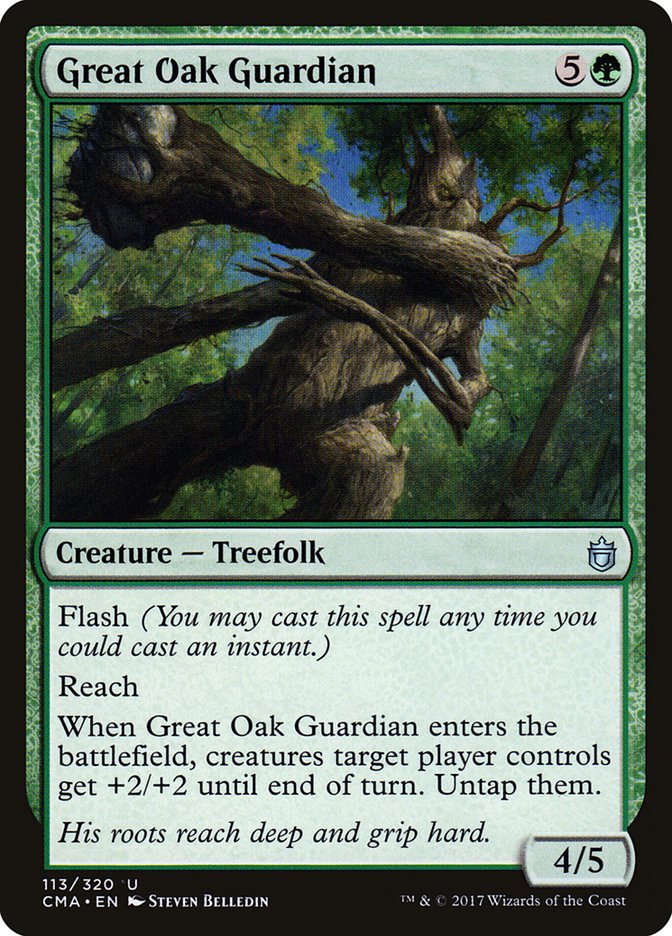 Magic the Gathering Card - Great Oak Guardian - MTG Circle