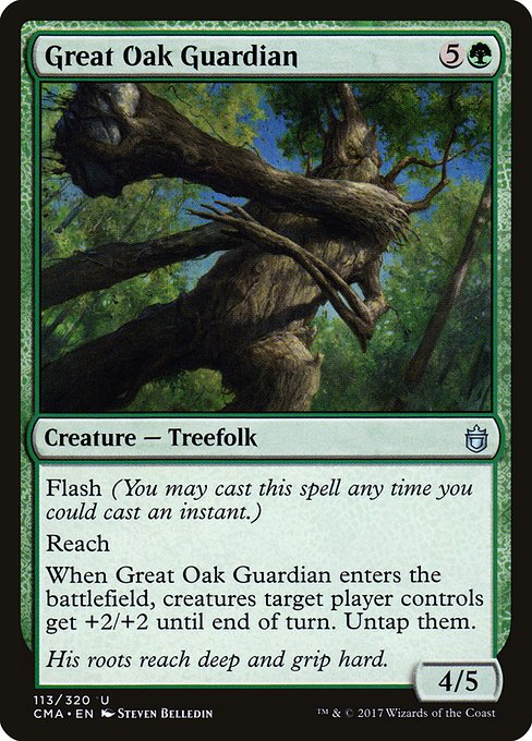 Magic the Gathering Card - Great Oak Guardian - MTG Circle