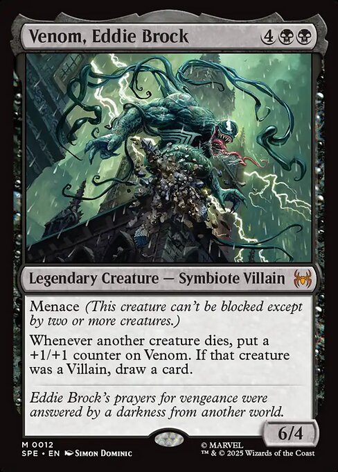 Magic the Gathering Card - Venom, Eddie Brock - MTG Circle