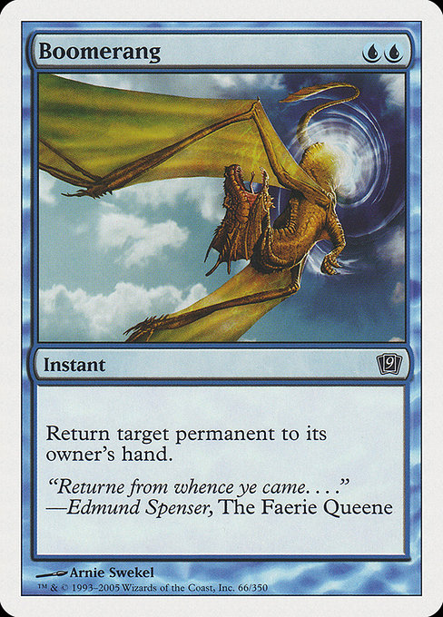 Magic the Gathering Card - Boomerang - MTG Circle
