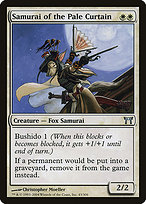 Magic the Gathering Card - Samurai of the Pale Curtain - MTG Circle