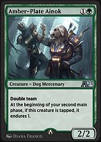 Magic the Gathering Card - Amber-Plate Ainok - MTG Circle