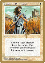 Magic the Gathering Card - Swords to Plowshares - MTG Circle