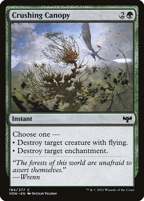 Magic the Gathering Card - Crushing Canopy - MTG Circle