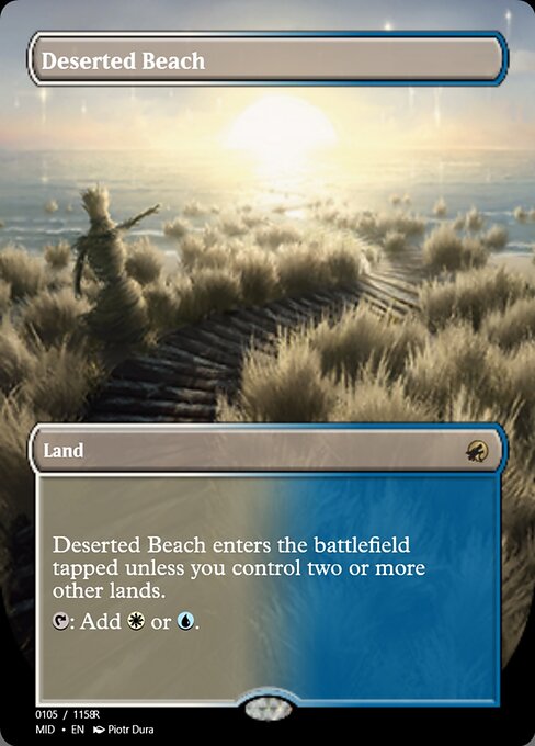 Magic the Gathering Card - Deserted Beach - MTG Circle