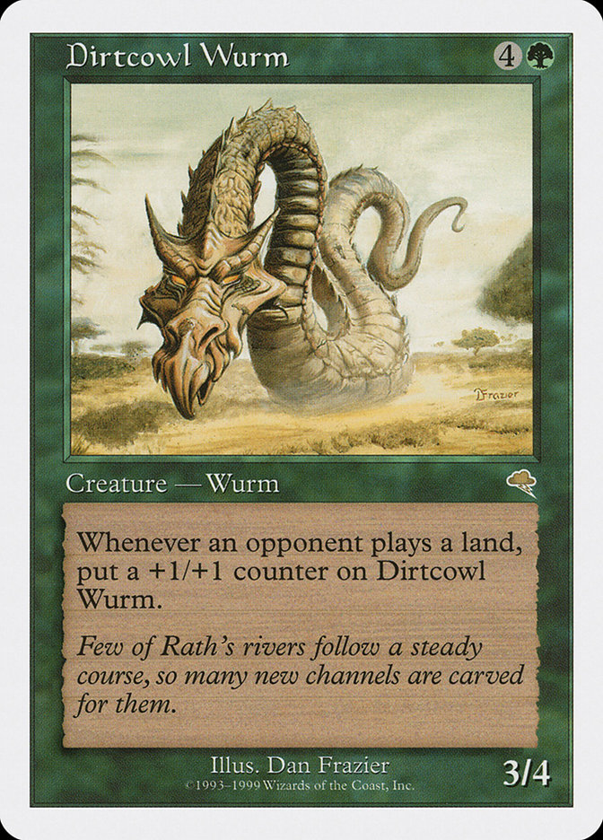 Magic the Gathering Card - Dirtcowl Wurm - MTG Circle