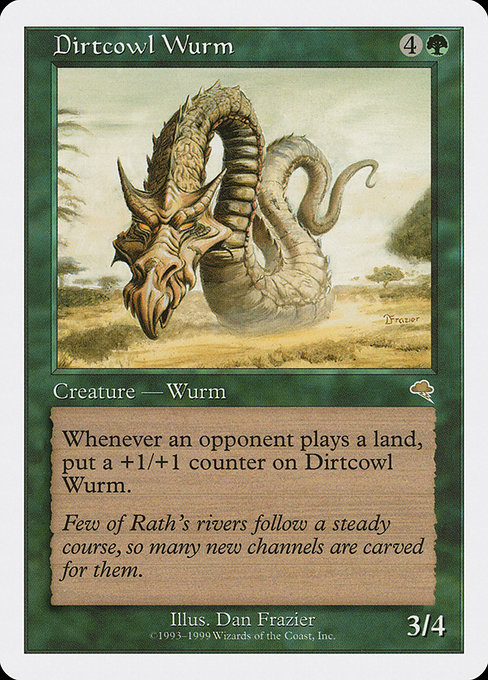 Magic the Gathering Card - Dirtcowl Wurm - MTG Circle