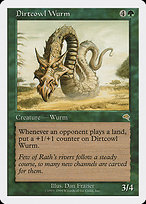 Magic the Gathering Card - Dirtcowl Wurm - MTG Circle