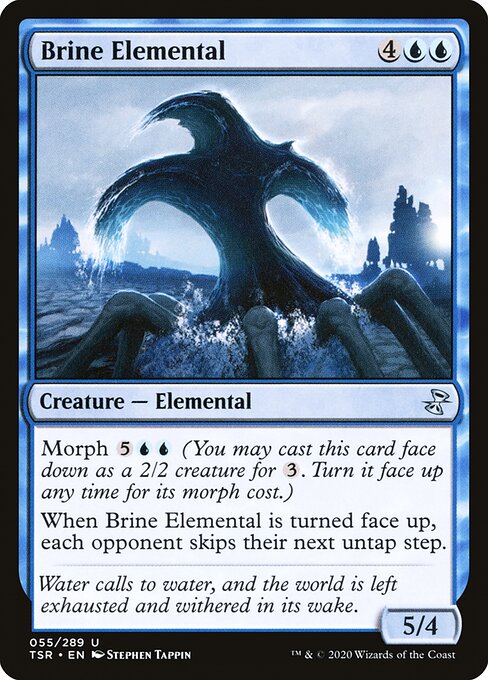 Magic the Gathering Card - Brine Elemental - MTG Circle