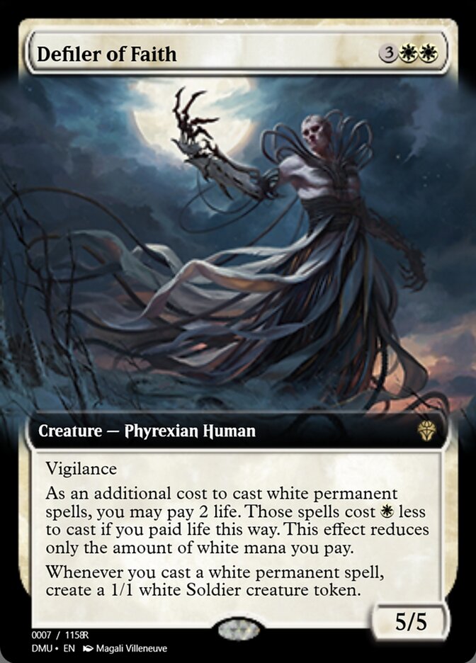 Magic the Gathering Card - Defiler of Faith - MTG Circle