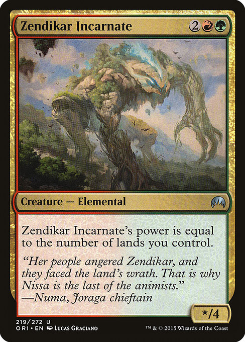 Magic the Gathering Card - Zendikar Incarnate - MTG Circle