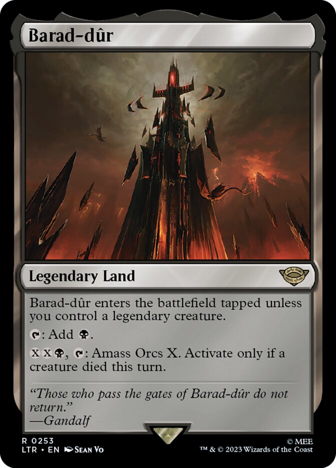 Magic the Gathering Card - Barad-dûr - MTG Circle