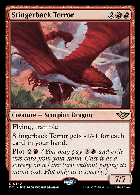 Magic the Gathering Card - Stingerback Terror - MTG Circle