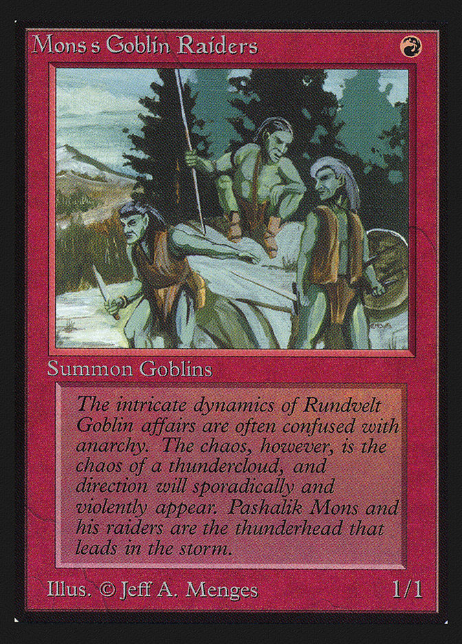 Magic the Gathering Card - Mons's Goblin Raiders - MTG Circle