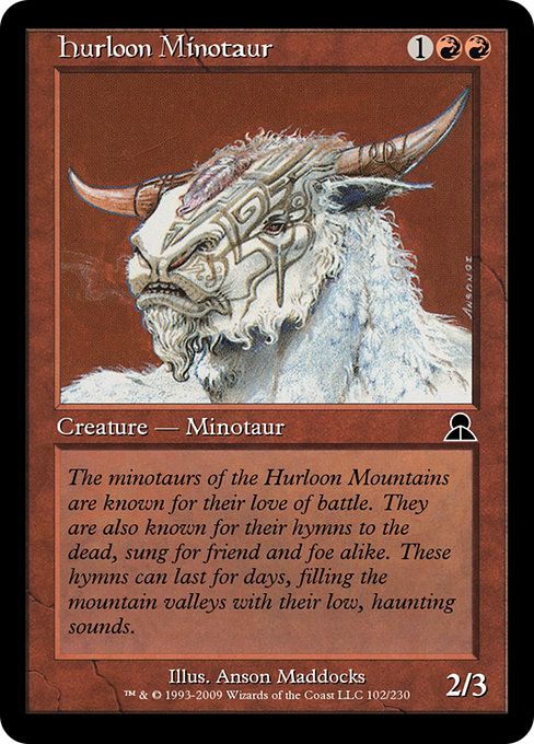 Magic the Gathering Card - Hurloon Minotaur - MTG Circle