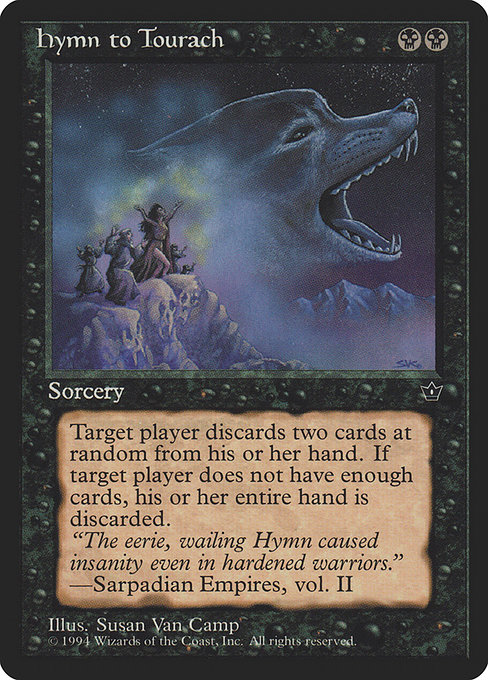Magic the Gathering Card - Hymn to Tourach - MTG Circle