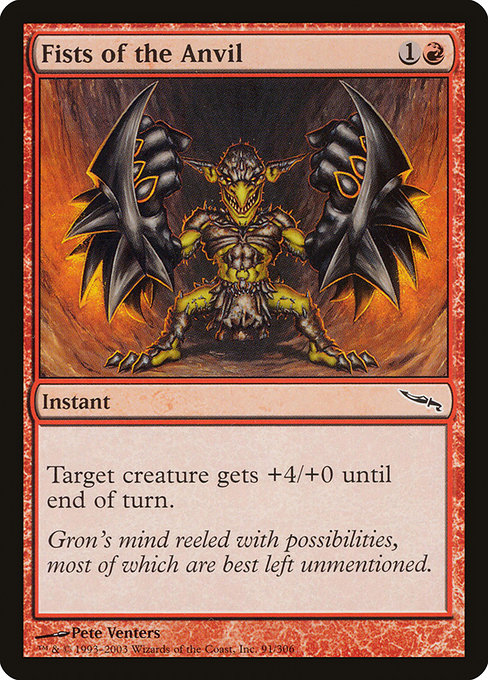Magic the Gathering Card - Fists of the Anvil - MTG Circle