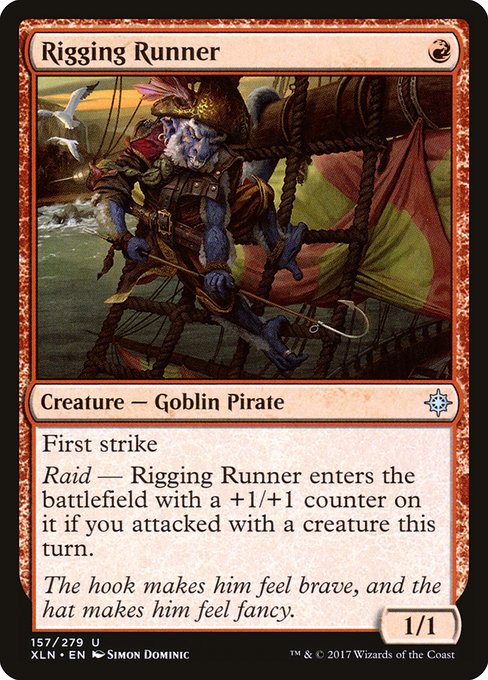 Magic the Gathering Card - Rigging Runner - MTG Circle