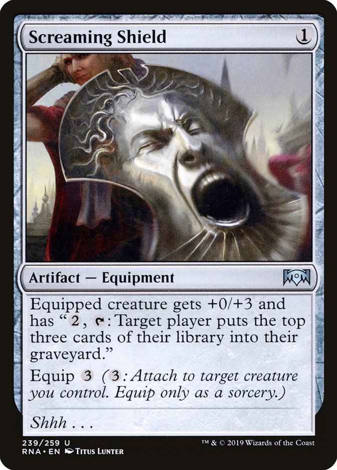 Magic the Gathering Card - Screaming Shield - MTG Circle