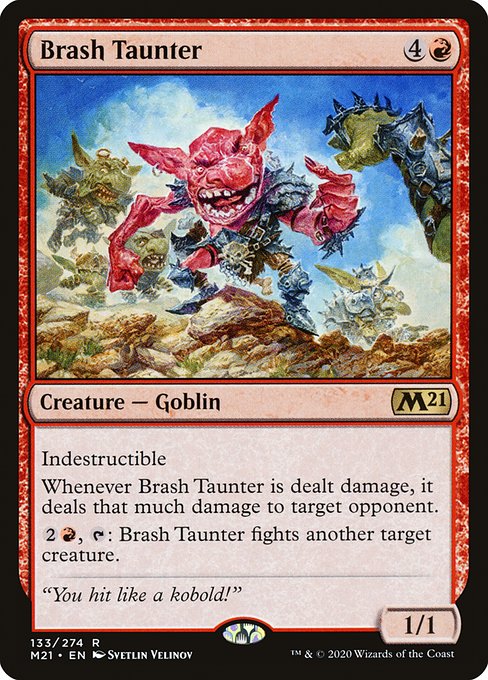 Magic the Gathering Card - Brash Taunter - MTG Circle