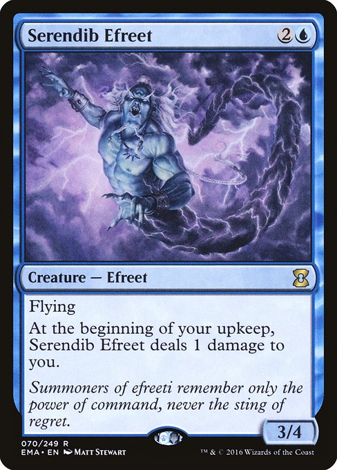 Magic the Gathering Card - Serendib Efreet - MTG Circle